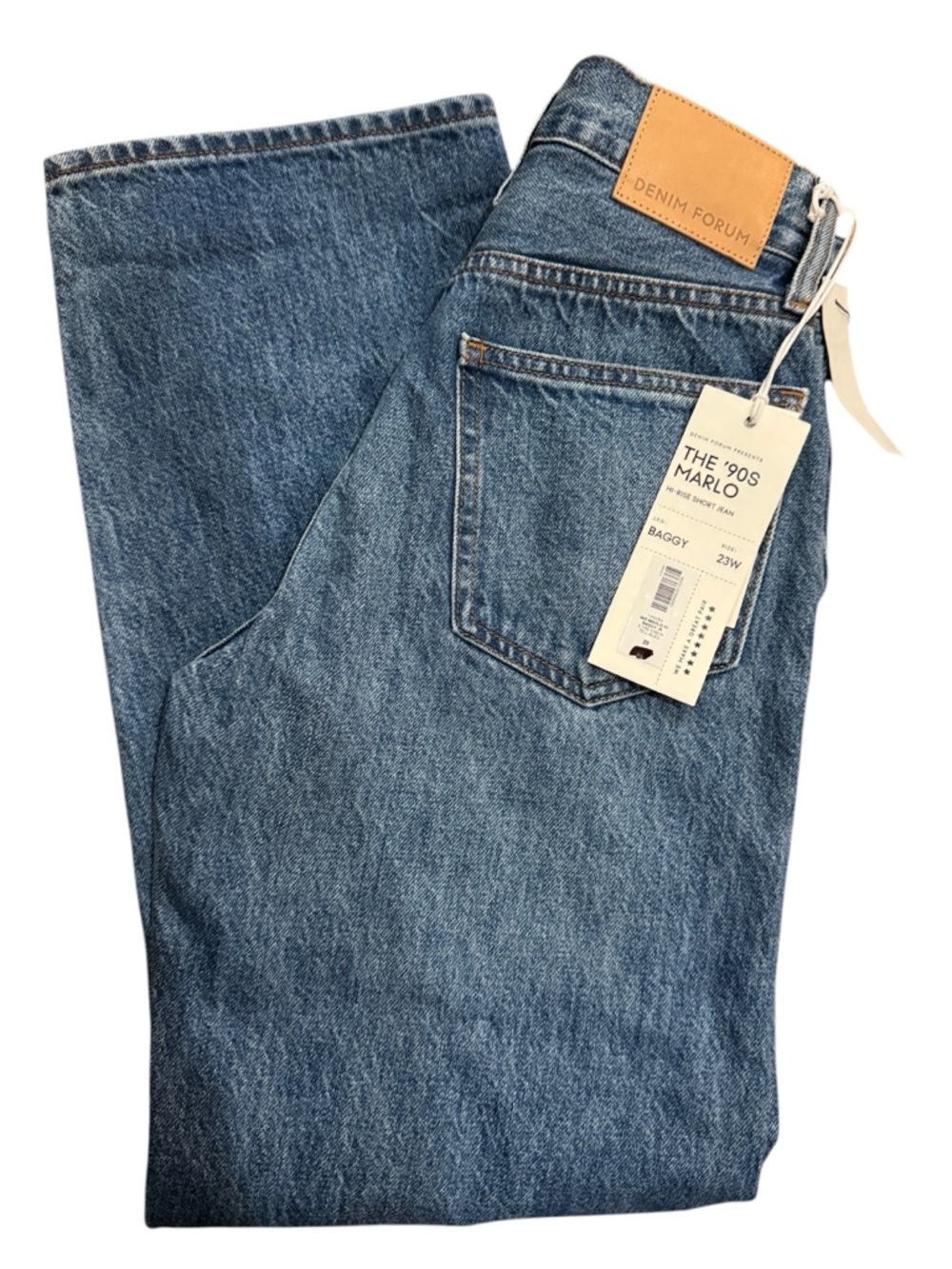 Denim Forum The ’90s Marlo Hi-Rise Baggy Jeans Size 23 NWT - Picture 3 of 4